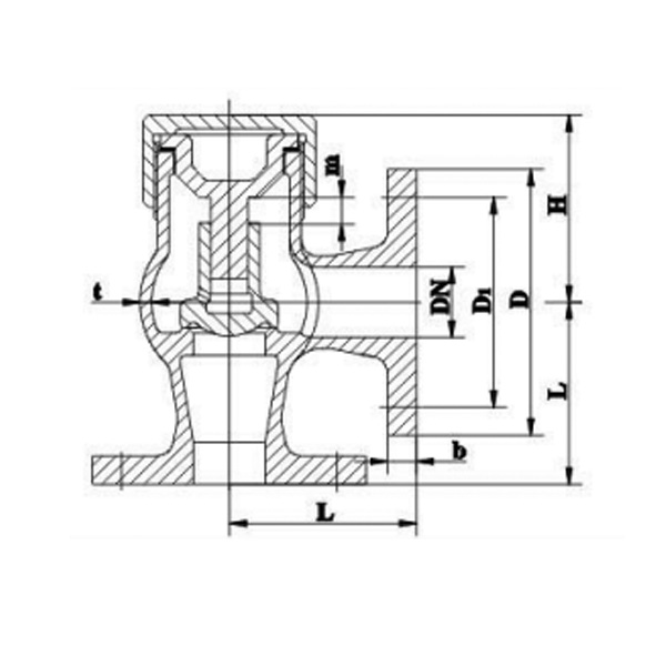 CBT4017 J kind of flange Bronze 1.6MPa check valve1.jpg